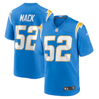 youth nike khalil mack powder blue los angeles chargers gam